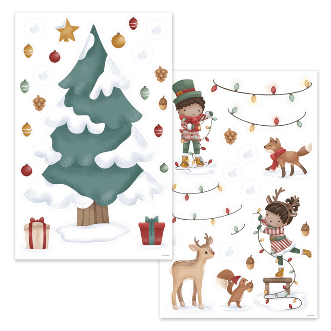 Little Dutch Raamstickers Kerstboom koop je bij Babywinkel