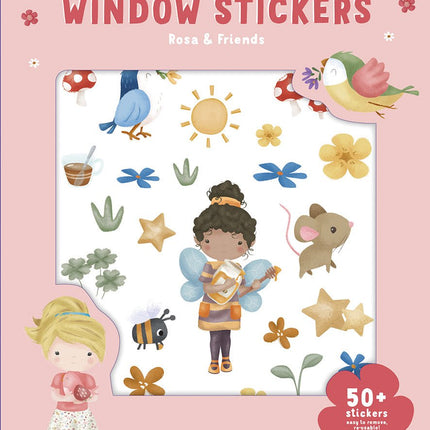 Little Dutch Raamstickers Rosa En Friends koop je bij Babywinkel