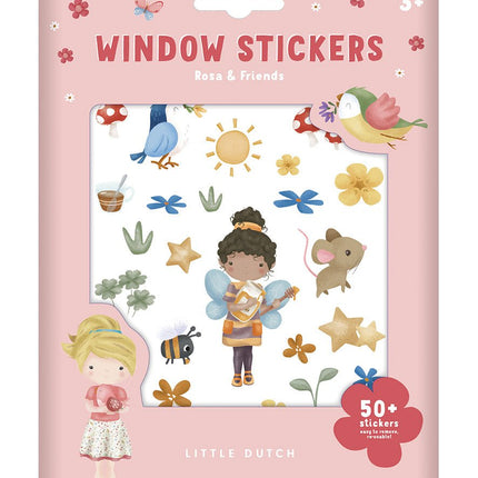 Little Dutch Raamstickers Rosa En Friends koop je bij Babywinkel