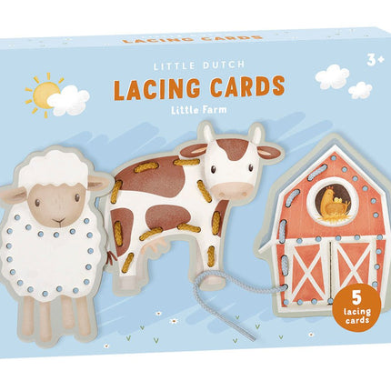 Little Dutch Rijgkaarten Little Farm - Little Dutch - Babywinkel - 8714274125605