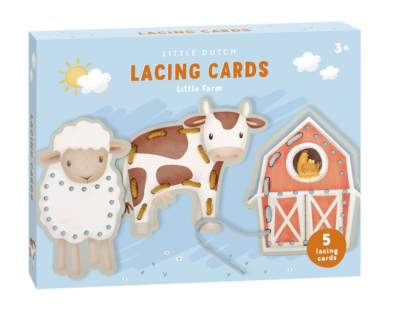 Little Dutch Rijgkaarten Little Farm - Little Dutch - Babywinkel - 8714274125605