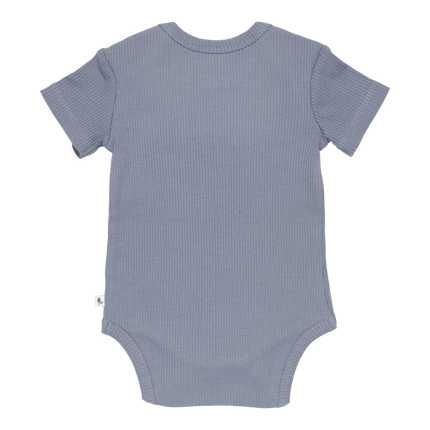 Little Dutch Romper Korte Mouw Rib Blue - Little Dutch - Babywinkel - 8720168538277