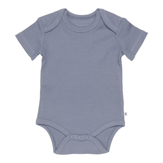 Little Dutch Romper Korte Mouw Rib Blue - Little Dutch - Babywinkel - 8720168538277