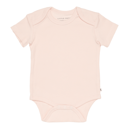 Little Dutch Romper Korte Mouw Rib Pink - Little Dutch - Babywinkel - 8720168538215