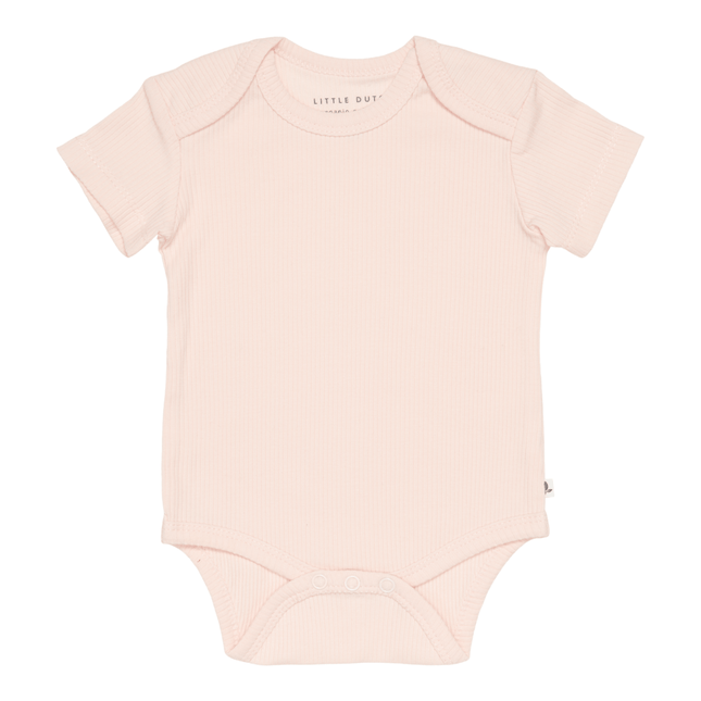 Little Dutch Romper Korte Mouw Rib Pink - Little Dutch - Babywinkel - 8720168538215
