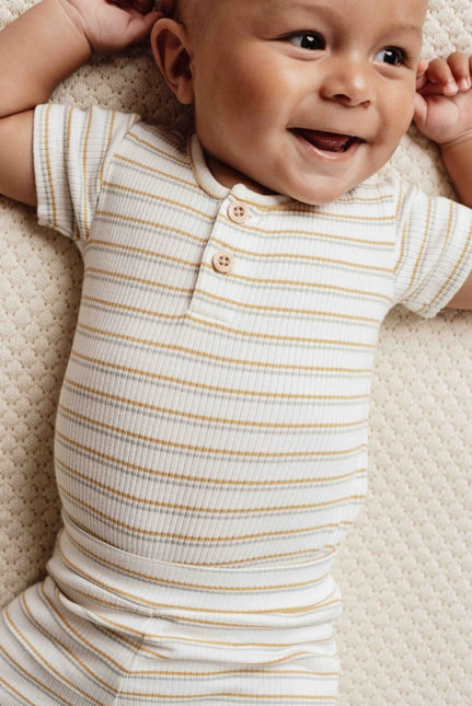 Little Dutch Romper Multi Streep Korte Mouw - Little Dutch - Babywinkel - 8720986873352