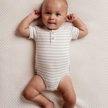 Little Dutch Romper Multi Streep Korte Mouw - Little Dutch - Babywinkel - 8720986873352