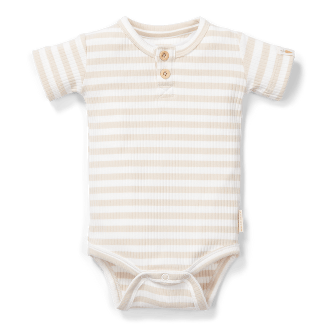 Little Dutch Romper Stripe Sand/White - Little Dutch - Babywinkel - 8720847028440