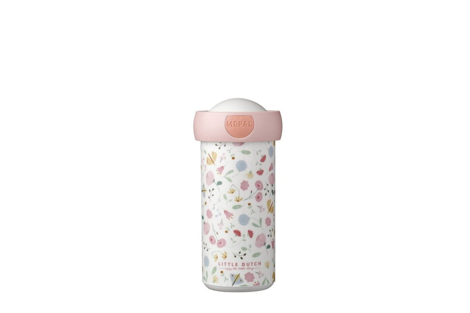 Little Dutch Schoolbeker Campus 300ml Flowers & Butterflies - Little Dutch - Babywinkel - 8720294016465