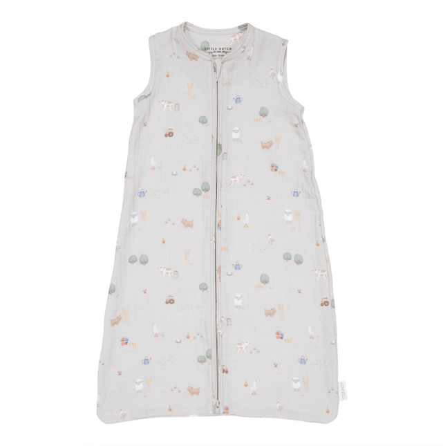 Little Dutch Slaapzak Baby Zomer Hydrofiel Little Farm koop je bij Babywinkel