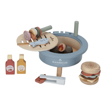 Little Dutch Speelgoed Bbq Hout - Little Dutch - Babywinkel - 8713291880214