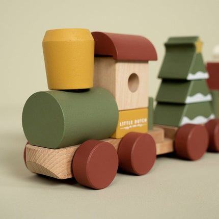 Little Dutch Speelgoed Trein Kerst - Little Dutch - Babywinkel - 8713291448612