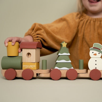 Little Dutch Speelgoed Trein Kerst - Little Dutch - Babywinkel - 8713291448612
