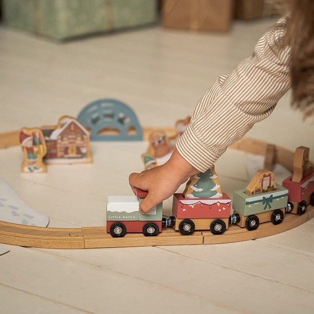 Little Dutch Speelgoed Treinbaan Kerst koop je bij Babywinkel