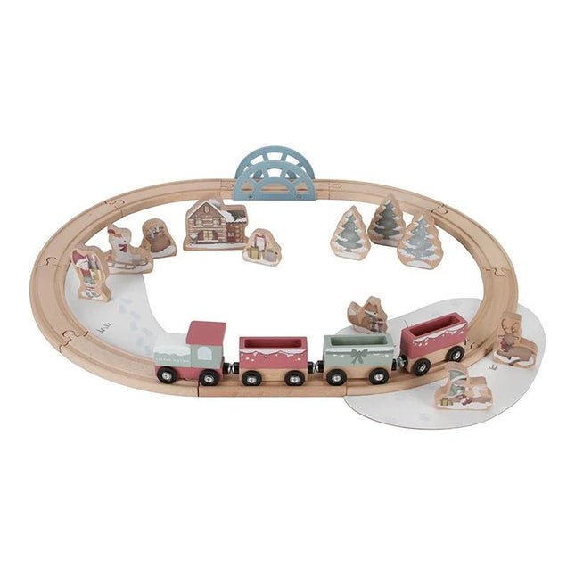 Little Dutch Speelgoed Treinbaan Kerst - Little Dutch - Babywinkel - 8713291448681