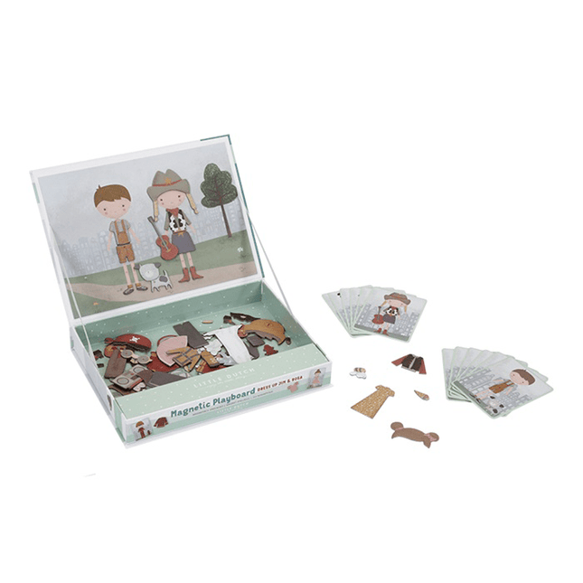 Little Dutch Spelletje Magnetisch Speelbord Jim & Rosa - Little Dutch - Babywinkel - 8713291447561