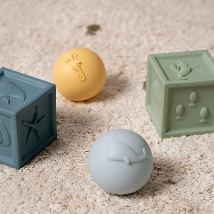 Little Dutch Stapeltoren Ocean Blokken en Ballen Set 4 Delig - Little Dutch - Babywinkel - 8712051082011