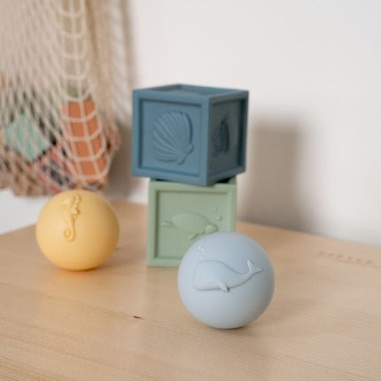 Little Dutch Stapeltoren Ocean Blokken en Ballen Set 4 Delig - Little Dutch - Babywinkel - 8712051082011