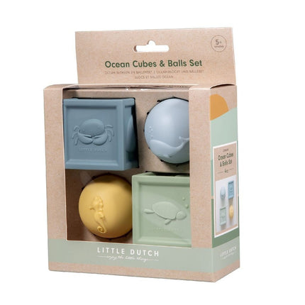 Little Dutch Stapeltoren Ocean Blokken en Ballen Set 4 Delig - Little Dutch - Babywinkel - 8712051082011