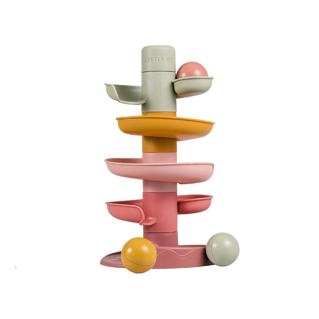 Little Dutch Stapeltoren Roze met Ballen koop je bij Babywinkel