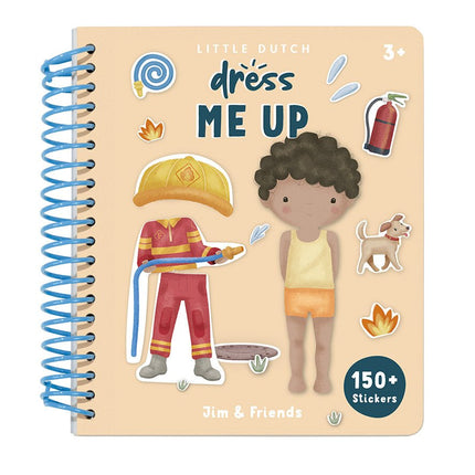 Little Dutch Stickerboek Aankleedboek Jim En Friends - Little Dutch - Babywinkel - 8714274125407