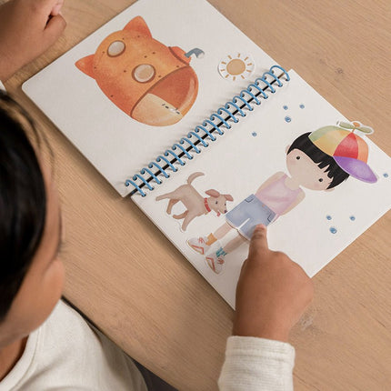 Little Dutch Stickerboek Aankleedboek Jim En Friends - Little Dutch - Babywinkel - 8714274125407