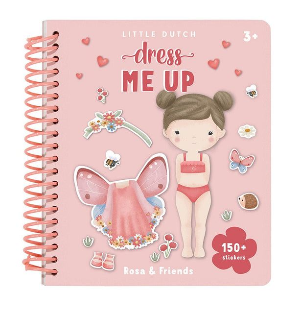Little Dutch Stickerboek Aankleedboek Rosa En Friends - Little Dutch - Babywinkel - 8714274125414