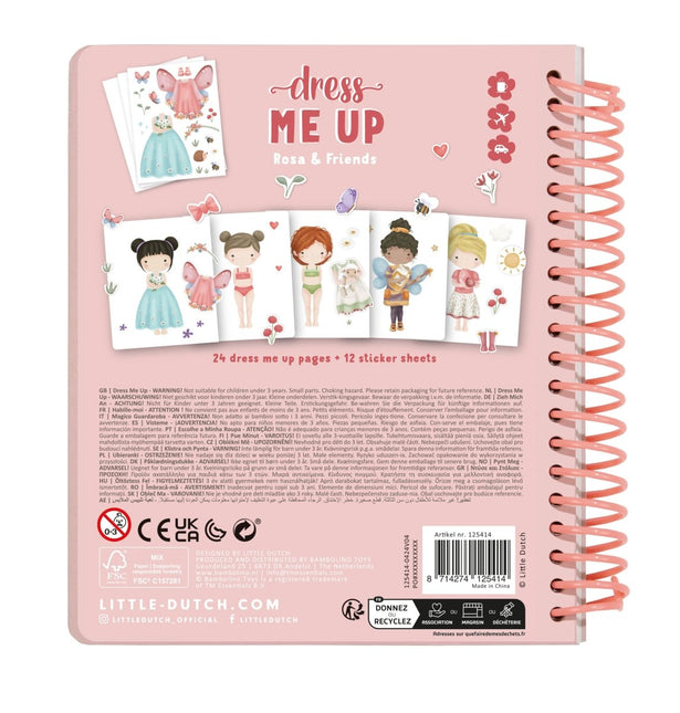 Little Dutch Stickerboek Aankleedboek Rosa En Friends - Little Dutch - Babywinkel - 8714274125414