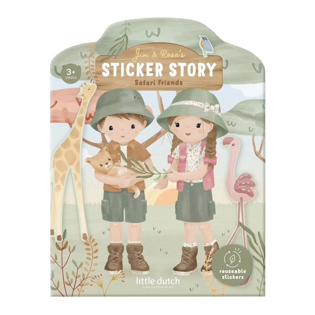 Little Dutch Stickerboek Jim En Rosa Jungle koop je bij Babywinkel