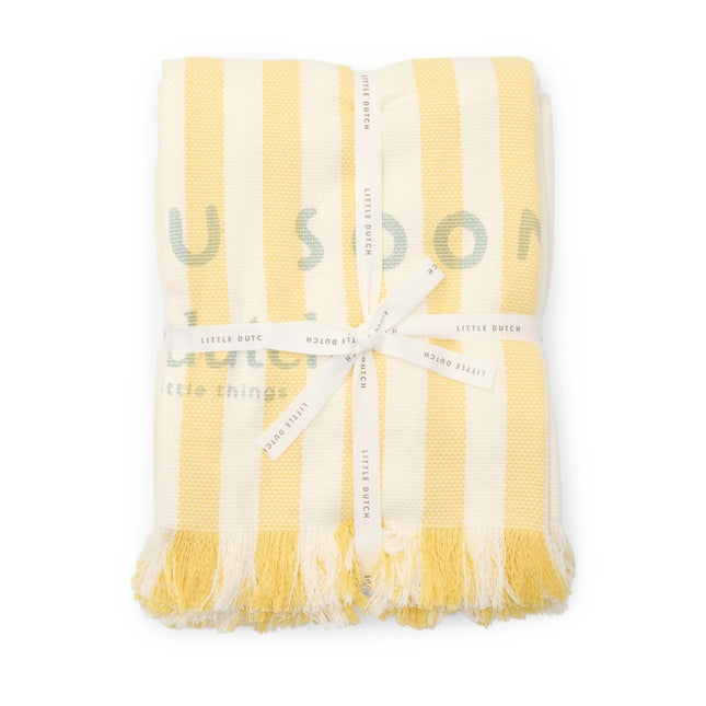 Little Dutch Strandlaken Beach Sunny Yellow - Babywinkel - 8721122575611