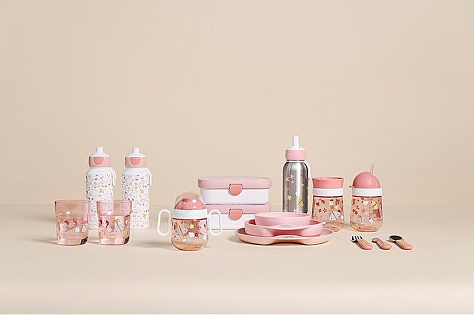 Little Dutch Thermosfles Flip - Up Campus 350ml Flowers & Butterflies koop je bij Babywinkel