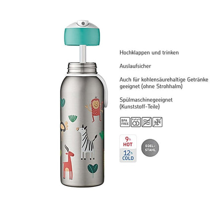 Little Dutch Thermosfles Flip - Up Campus 350ml Sailors Bay - Little Dutch - Babywinkel - 8720294016564