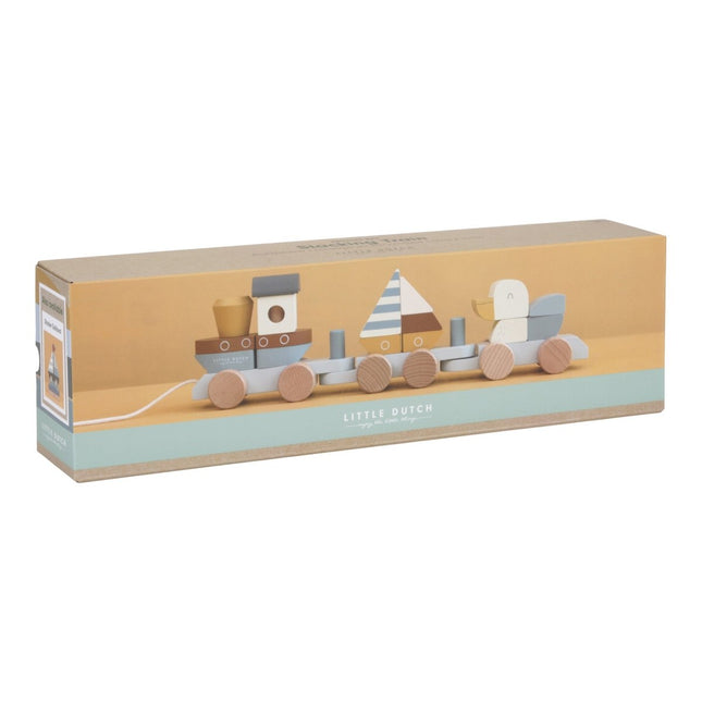 Little Dutch Trekfiguur Blokkentrein Sailors Bay - Little Dutch - Babywinkel - 8713291770683