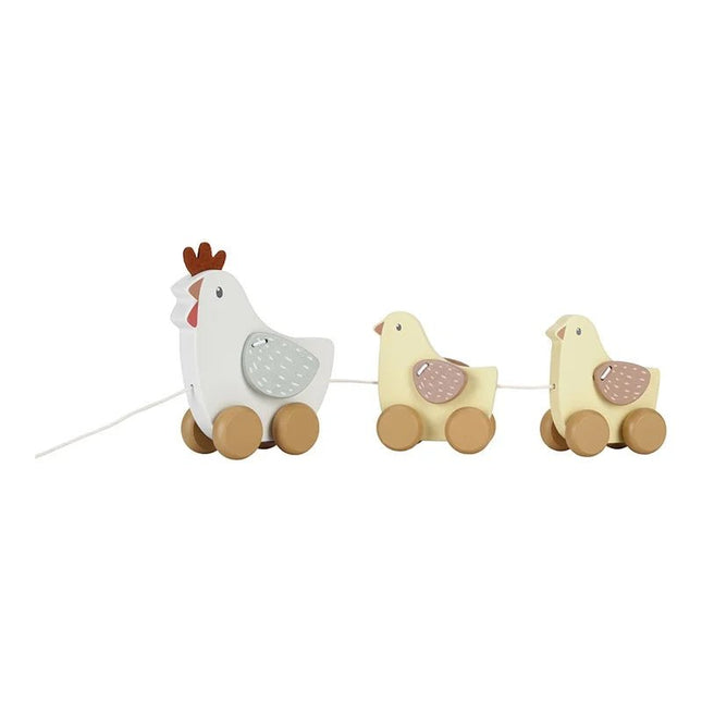 Little Dutch Trekfiguur Kippen Little Farm - Little Dutch - Babywinkel - 8713291771307