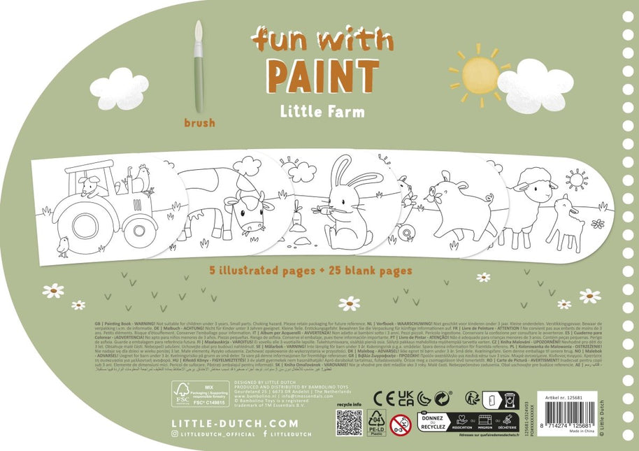 Little Dutch Verfboek Little Farm koop je bij Babywinkel