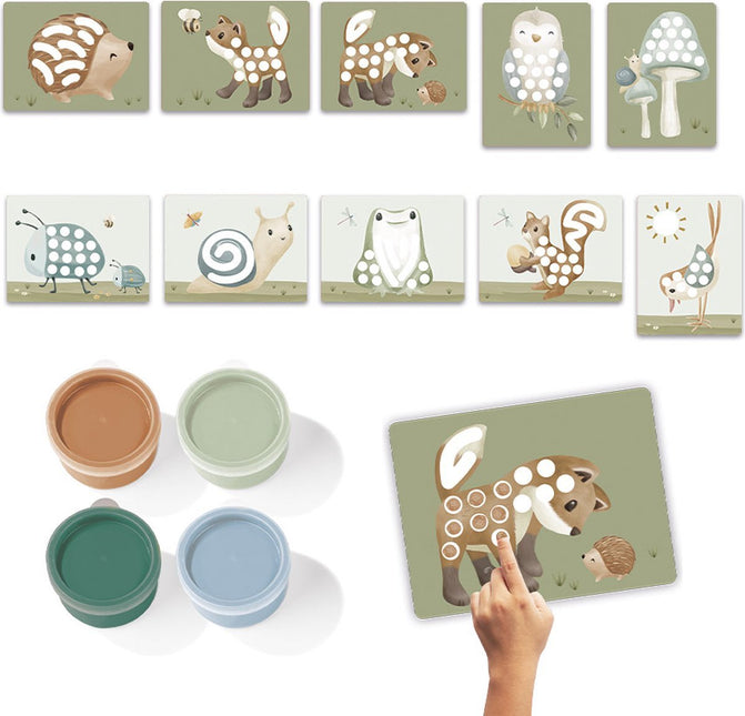 Little Dutch Vingerverf Set Forest Friends - Little Dutch - Babywinkel - 8714274126114