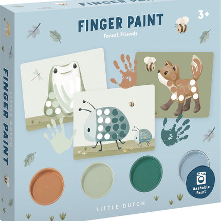 Little Dutch Vingerverf Set Forest Friends - Little Dutch - Babywinkel - 8714274126114