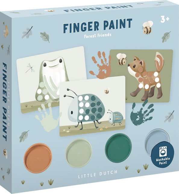 Little Dutch Vingerverf Set Forest Friends - Little Dutch - Babywinkel - 8714274126114