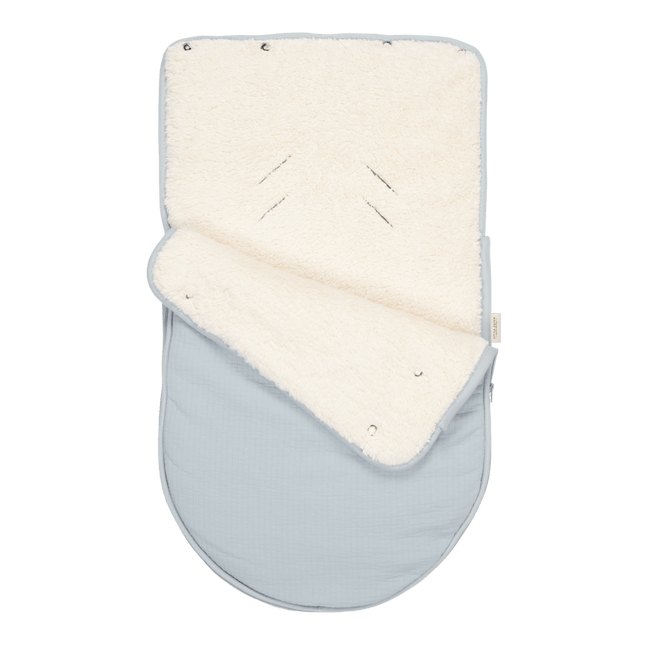Little Dutch Voetenzak Autostoeltje 0+ Pure Soft Blue - Little Dutch - Babywinkel - 8718734811350