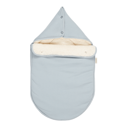 Little Dutch Voetenzak Autostoeltje 0+ Pure Soft Blue - Little Dutch - Babywinkel - 8718734811350