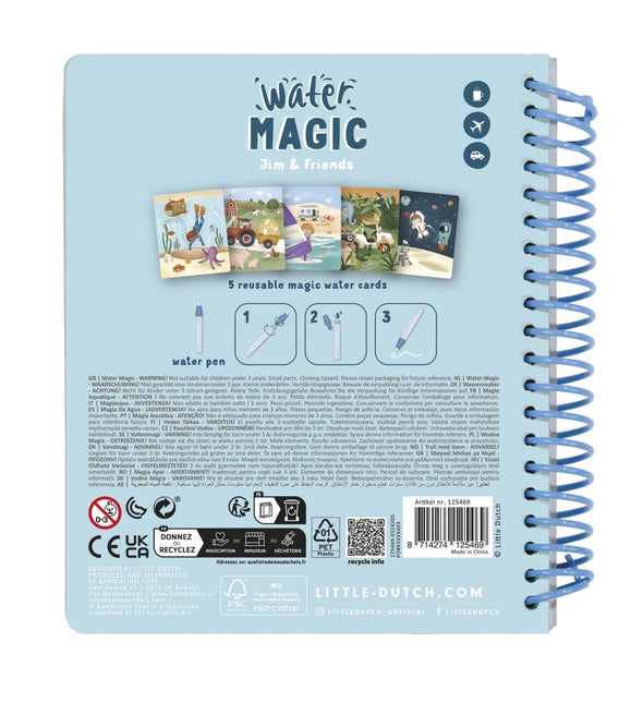 Little Dutch Water Tekenboek Jim En Friends - Little Dutch - Babywinkel - 8714274125469