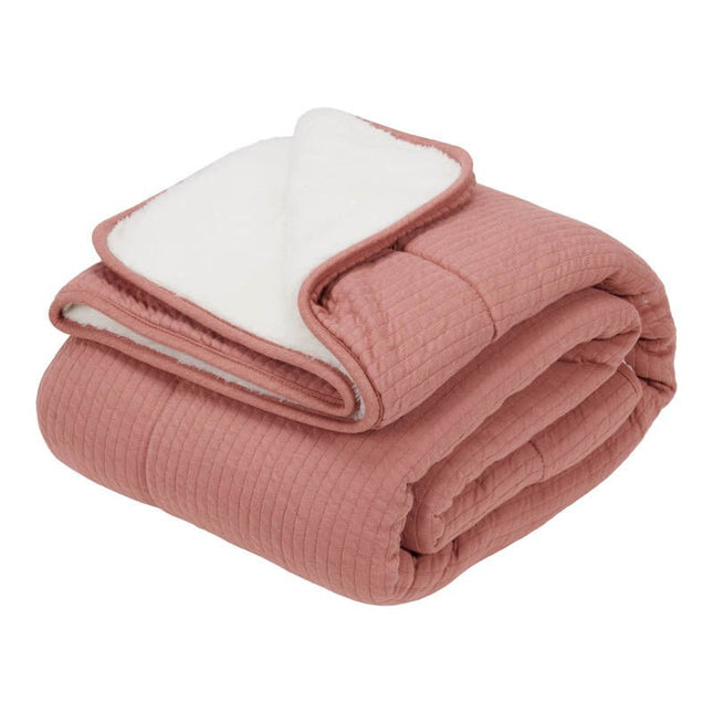 Little Dutch Wiegdeken Pure Pink Blush Teddy - Little Dutch - Babywinkel - 8720168536150