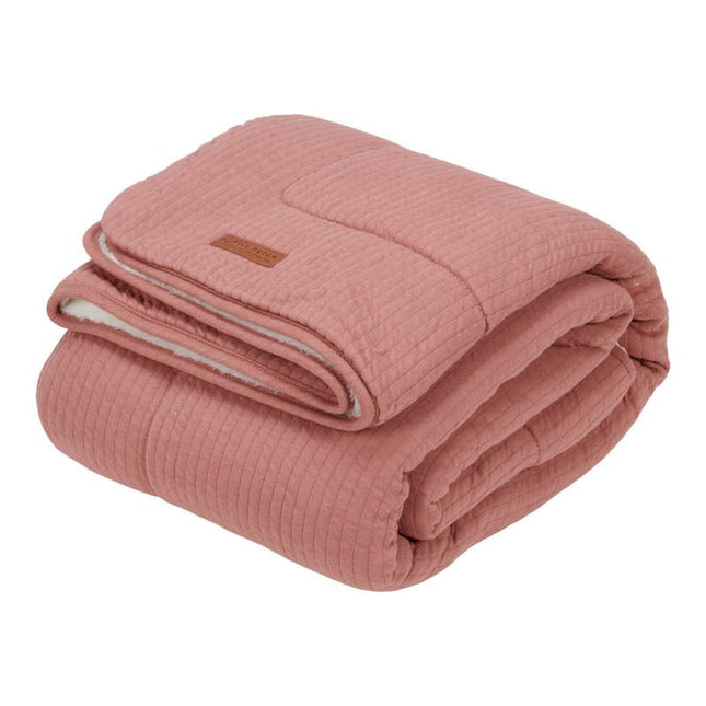 Little Dutch Wiegdeken Pure Pink Blush Teddy - Little Dutch - Babywinkel - 8720168536150