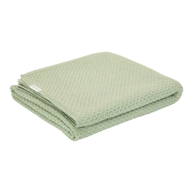 Little Dutch Wiegdeken Pure Sage Gebreid - Little Dutch - Babywinkel - 8721122570203