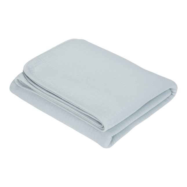 Little Dutch Wiegdeken Zomer Pure Soft Blue - Little Dutch - Babywinkel - 8718734811169
