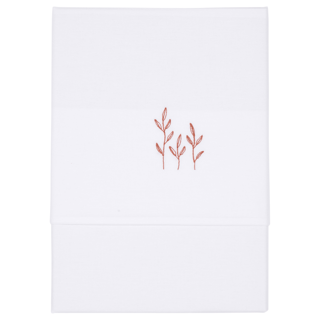 Little Dutch Wieglaken Wild Flowers Geborduurd Rust - Little Dutch - Babywinkel - 8720168534224