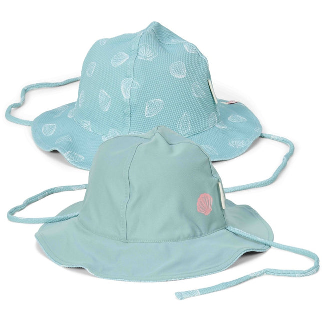 Little Dutch Zonnehoedje Baby Omkeerbaar Ocean Treasures Surf Blue - Babywinkel - 8721122575079