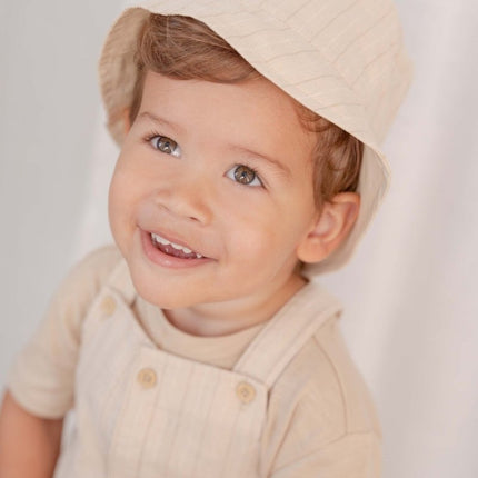 Little Dutch Zonnehoedje Baby Reversible Sand Stripes/Beige - Little Dutch - Babywinkel - 8720847028006