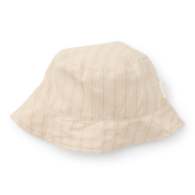 Little Dutch Zonnehoedje Baby Reversible Sand Stripes/Beige - Little Dutch - Babywinkel - 8720847028006