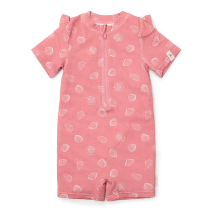 Little Dutch Zwempak Kind Korte Mouwen Ocean Treasures Pink - Babywinkel - 8721122574119